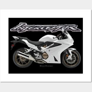 Honda Interceptor, white s Posters and Art